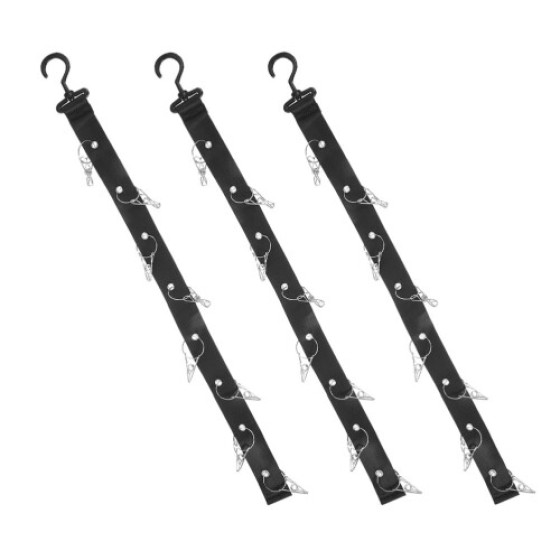 12 pcs Rak Topi Baseball yang Dapat Disesuaikan untuk Pintu Dinding Lemari